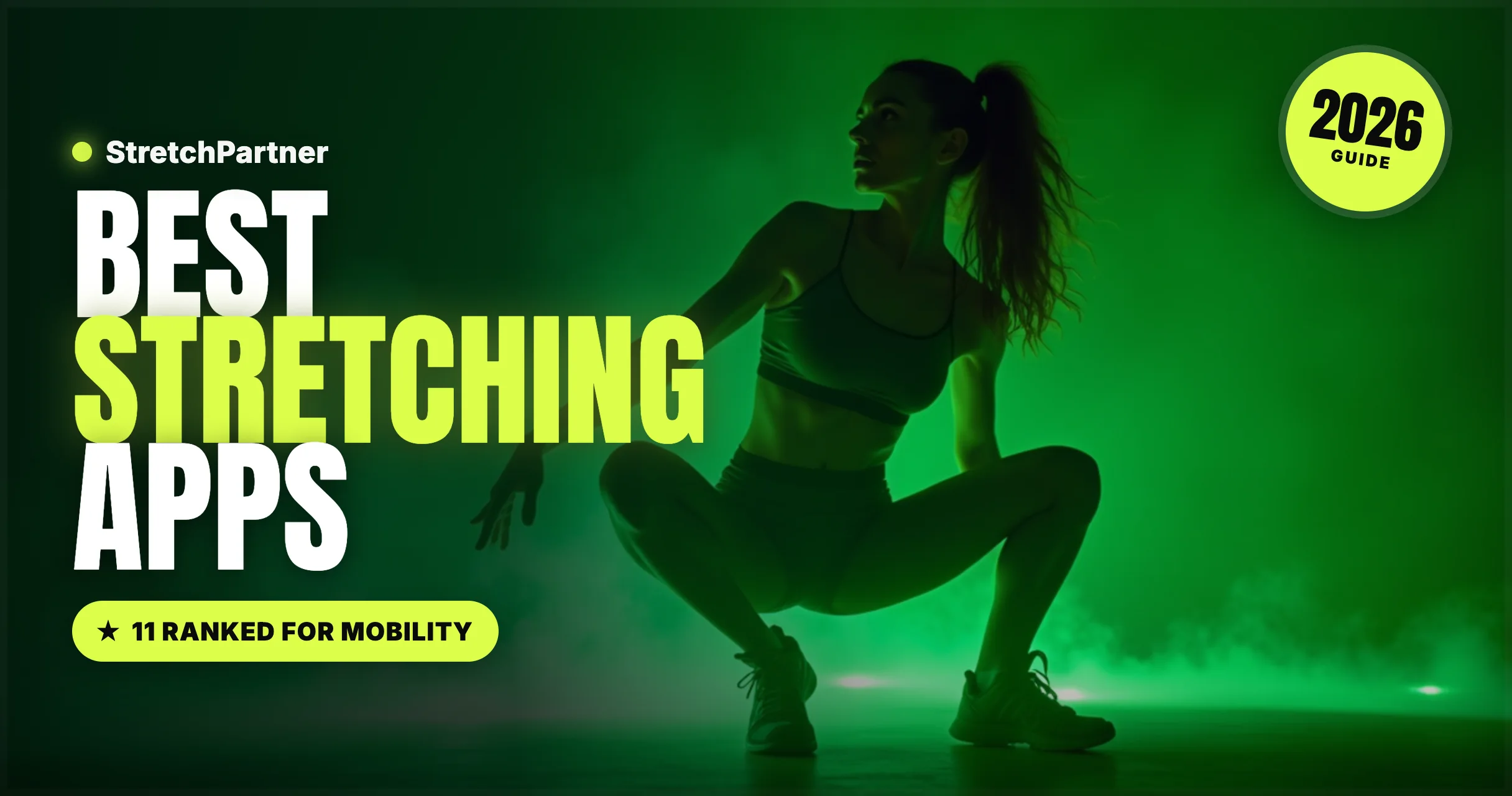 Best stretching apps of 2026 — fresh emerald mobility artwork