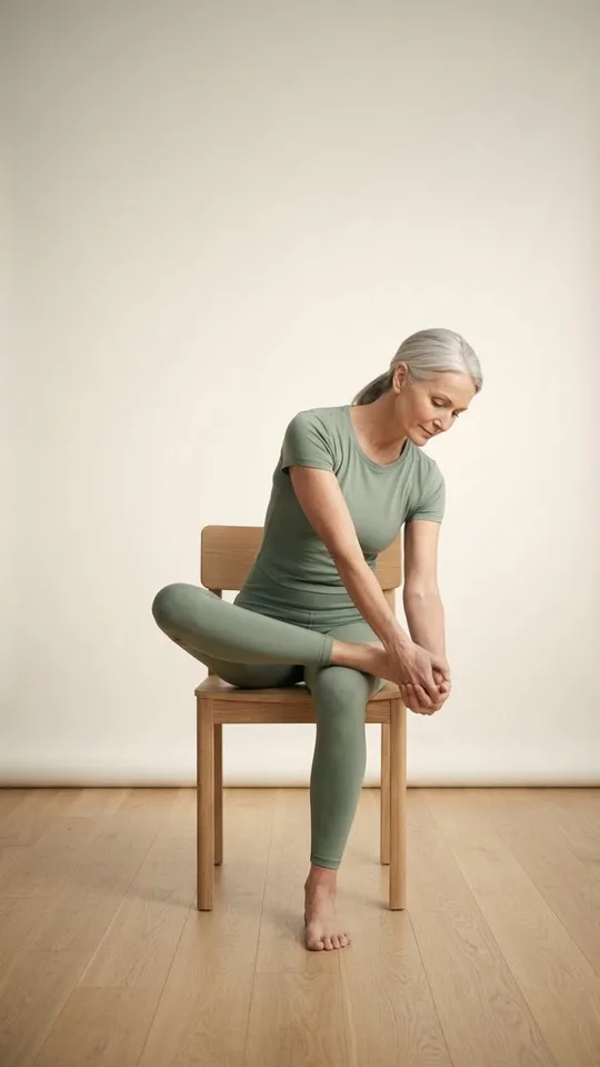 Seated Figure Four — gentle exercise for seniors