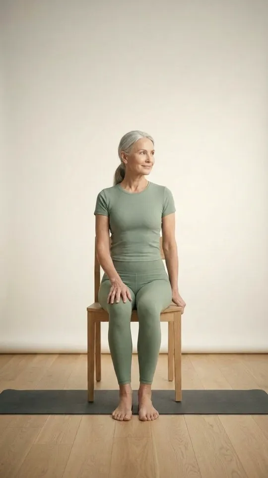 Seated Spinal Twist — gentle exercise for seniors