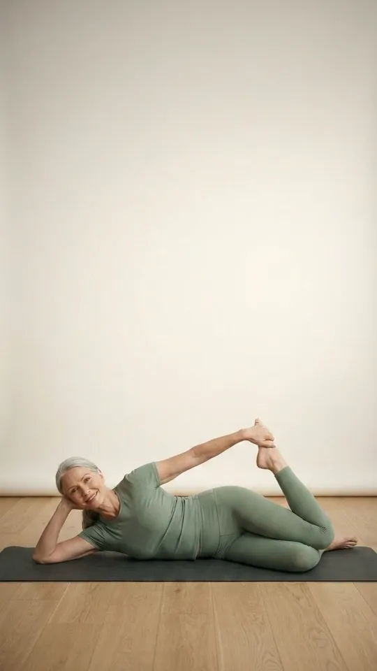 Side-Lying Quad Stretch — gentle exercise for seniors