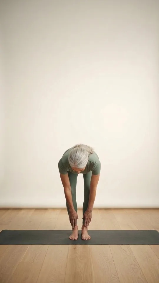 Standing Roll Down — gentle exercise for seniors