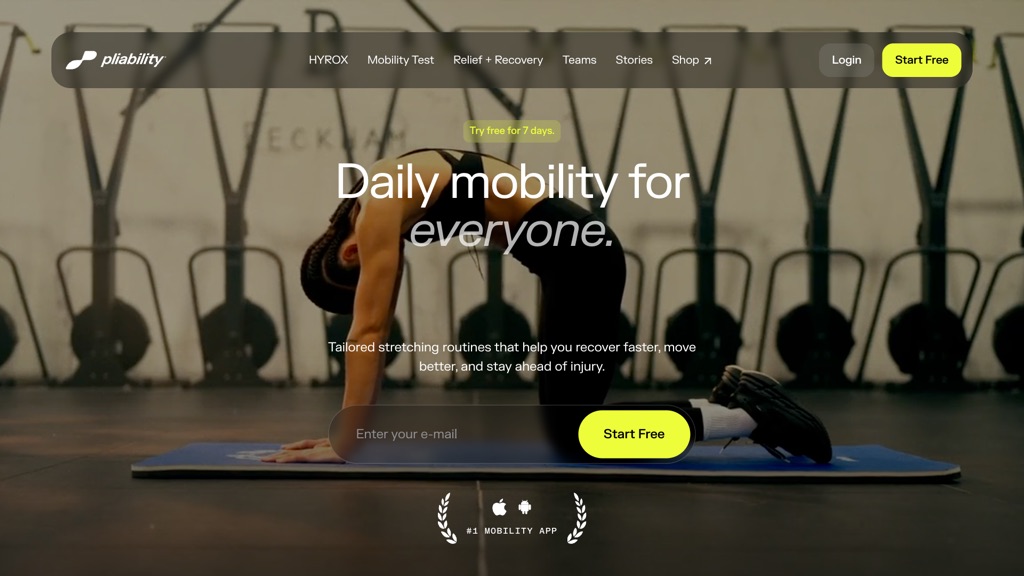 Pliability website home page